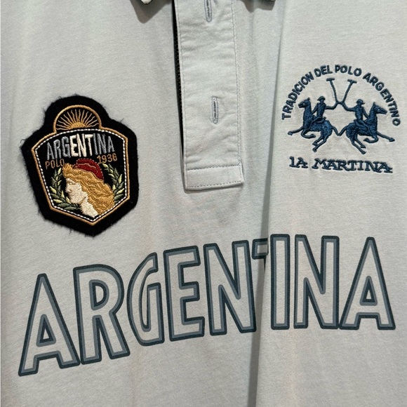 Light Blue Argentina Polo Shirt - Picture 2 of 3
